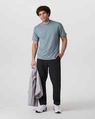 Short Sleeve Ponto Tee - Relaxed Fit | Dusty Blue Heather