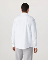 Long Sleeve Knit Oxford Button Down - Classic Fit | White