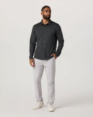 Long Sleeve Ponto Button Down Shirt | Charcoal Heather