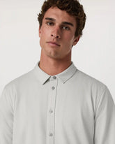 Long Sleeve Ponto Button Down Shirt | Salt Heather