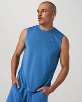 Sleeveless Viewpoint Muscle Tank 2.0 | Court Blue