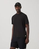 Short Sleeve Micro Waffle Tee - Relaxed Fit | Black