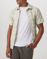 Short Sleeve Plaid Button Down Shirt | Sandalwood