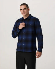 Long Sleeve Flannel Button Down Shirt | Blue Coast