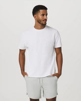 Short Sleeve Lightweight Tech Waffle Tee - Relaxed Fit | White