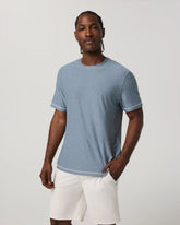 Short Sleeve Strato Tech Tee - Contrast | Waterfall Heather