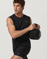 Sleeveless Strato Breathe Tank | Black