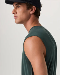 Sleeveless Strato Breathe Tank | Hemlock/Black