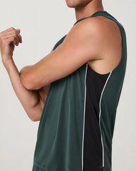 Sleeveless Strato Breathe Tank | Hemlock/Black