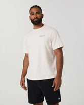 Short Sleeve Heavyweight Cotton Graphic Tee | Ivory