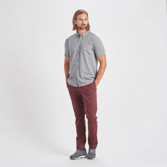 Bishop Short-Sleeve Button-Down | Light Grey