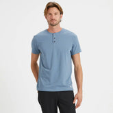 Short-Sleeve Tuvalu Henley | Cloud