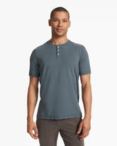 Short Sleeve Tuvalu Henley | Lake