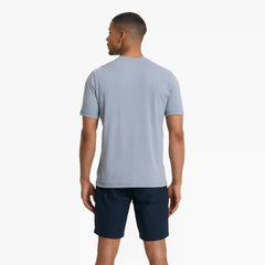 Short Sleeve Tuvalu Henley | Light Cloud