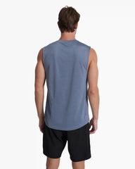 Zephyr Muscle Tee | Light Azure Heather