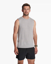 Zephyr Muscle Tee | Heather Grey
