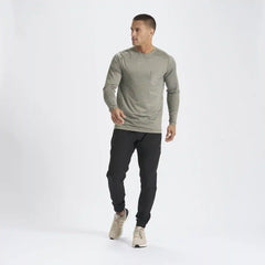 Long-Sleeve Tradewind Performance Tee | Army Heather