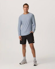 Long Sleeve Strato Tech Tee | Blue Dusk Heather
