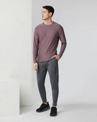 Long Sleeve Strato Tech Tee | Elderberry Heather