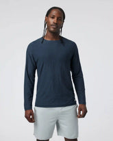 Long Sleeve Strato Tech Tee | Navy Heather