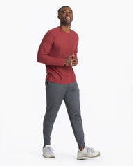 Long Sleeve Strato Tech Tee | Currant Heather