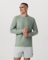 Long Sleeve Strato Tech Tee | Thyme Heather