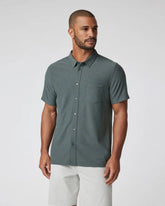 Short-Sleeve Ace Button Down | Smoked Beryl