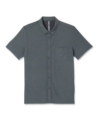 Short-Sleeve Ace Button Down | Smoked Beryl
