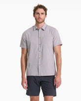 Short Sleeve Bridge Button Down | Fog