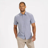 Short-Sleeve Bridge Button Down | Grey Moon Phase