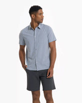 Short-Sleeve Bridge Button Down | Light Cloud Daggers