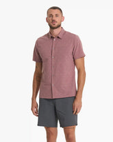Short Sleeve Bridge Button Down | Light Terracotta Dagger