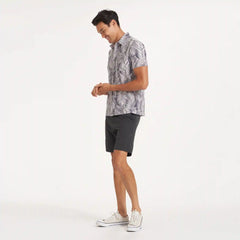 Short-Sleeve Bridge Button Down | Smoke Fronds