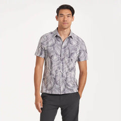 Short-Sleeve Bridge Button Down | Smoke Fronds