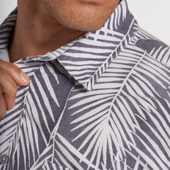 Short-Sleeve Bridge Button Down | Smoke Fronds