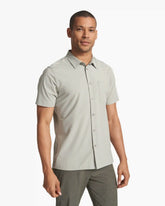 Short Sleeve Bridge Button Down | White Sage