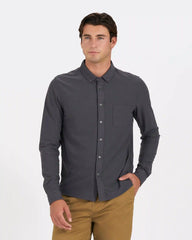 Long Sleeve Ace Button-Down | Charcoal