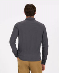 Long Sleeve Ace Button-Down | Charcoal