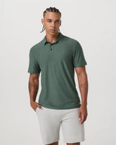 Strato Tech Polo | Agate Green Heather
