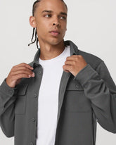 Waffle Shirt Jacket | Dark Pewter
