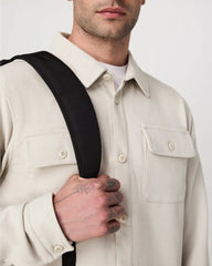 Waffle Shirt Jacket | Mushroom
