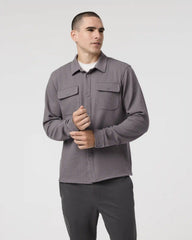 Waffle Shirt Jacket | Shiitake