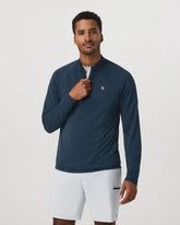 Clearview Seamless Quarter Zip | Ocean Blue