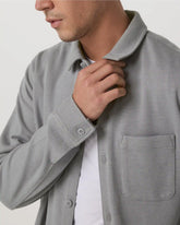 Long Sleeve Jeffreys Button Down Overshirt | Grey