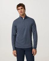 Ponto Half Zip Mock Neck | Bay Blue Heather