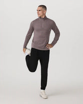 Ponto Half Zip Mock Neck | Huckleberry Heather