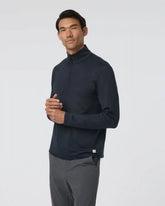 Ponto Half Zip Mock Neck | Ink Heather