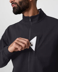 Vuori Meta™ Twill Full Zip | Black