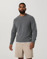 Beach Fleece Crew | Dark Pewter Heather