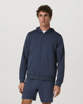 Ponto Full Zip Hoodie | Azure Heather